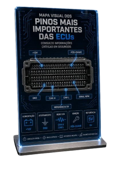 Mapa Visual dos Pinos Mais Importantes das ECUs